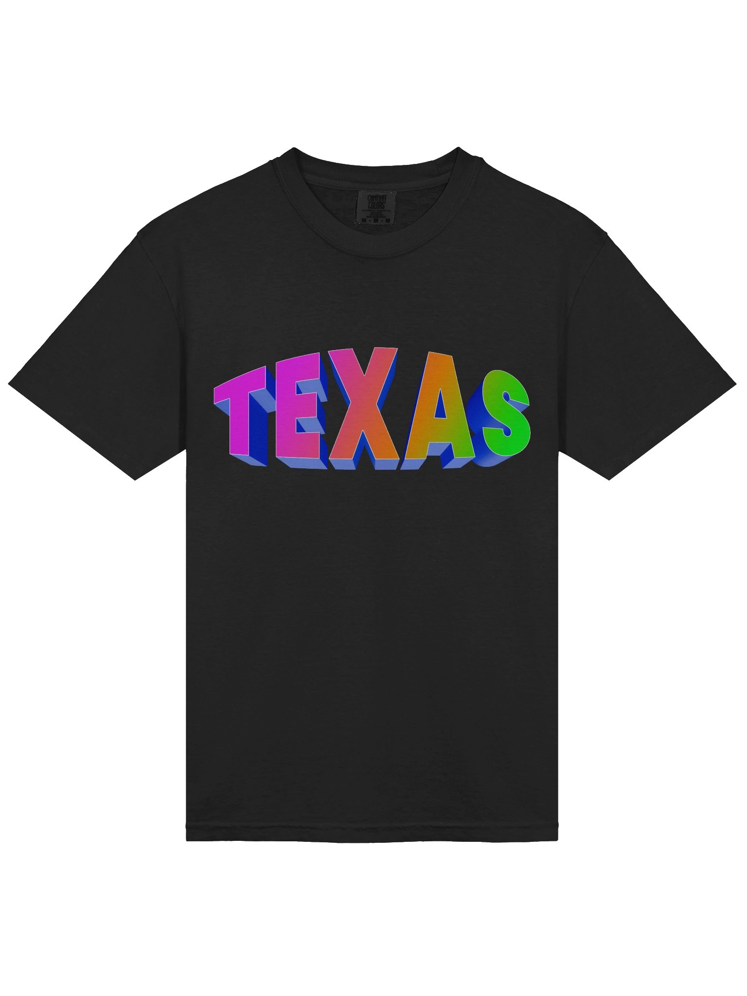 TEXAS Neon Gradient 3D Tee product image (3)