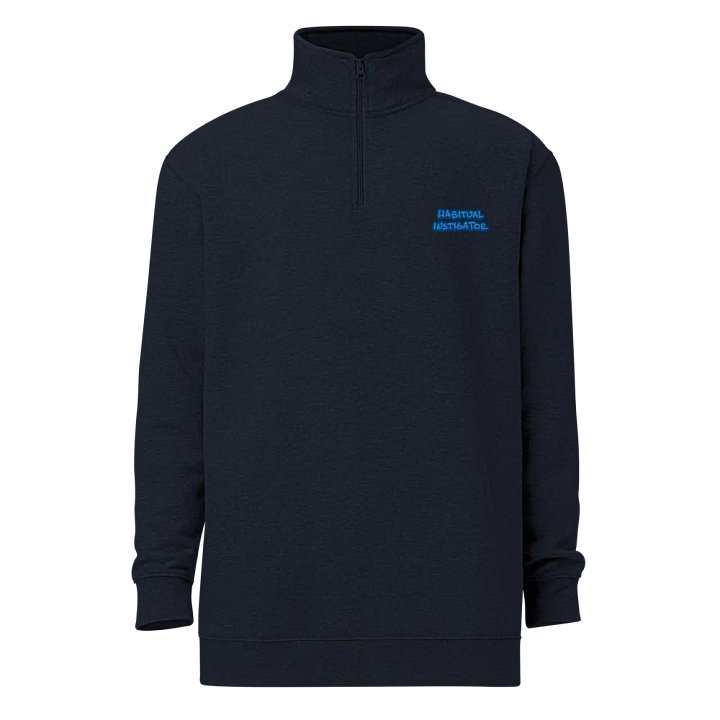 HABITUAL INSTIGATOR (lake design) embroidered quarter zip product image (12)