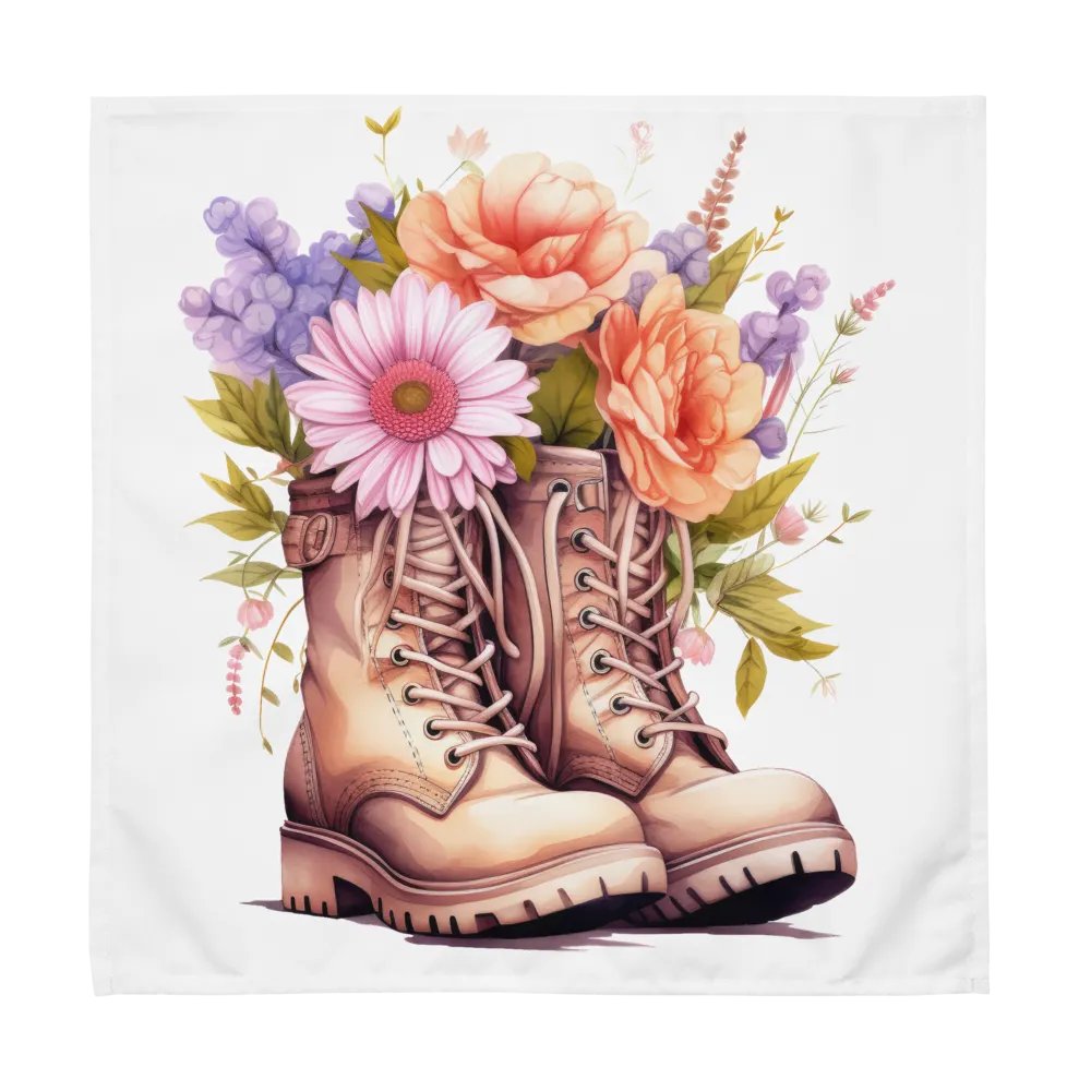 Floral Rugged Boots with Bouquet Napkins (4) product image (1)