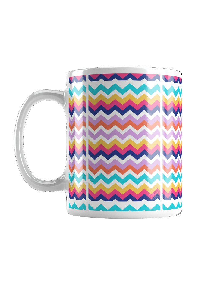 Pastel Chevron Zigzag Ceramic Mug product image (1)