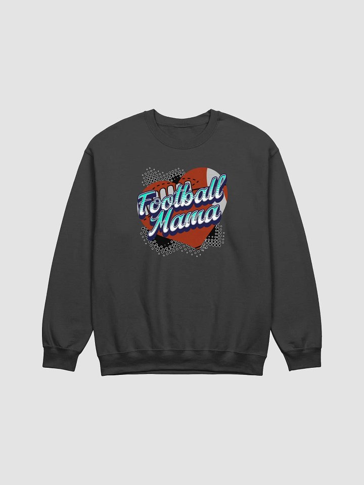 Mama Heart Football Crewneck Sweatshirt product image (1)
