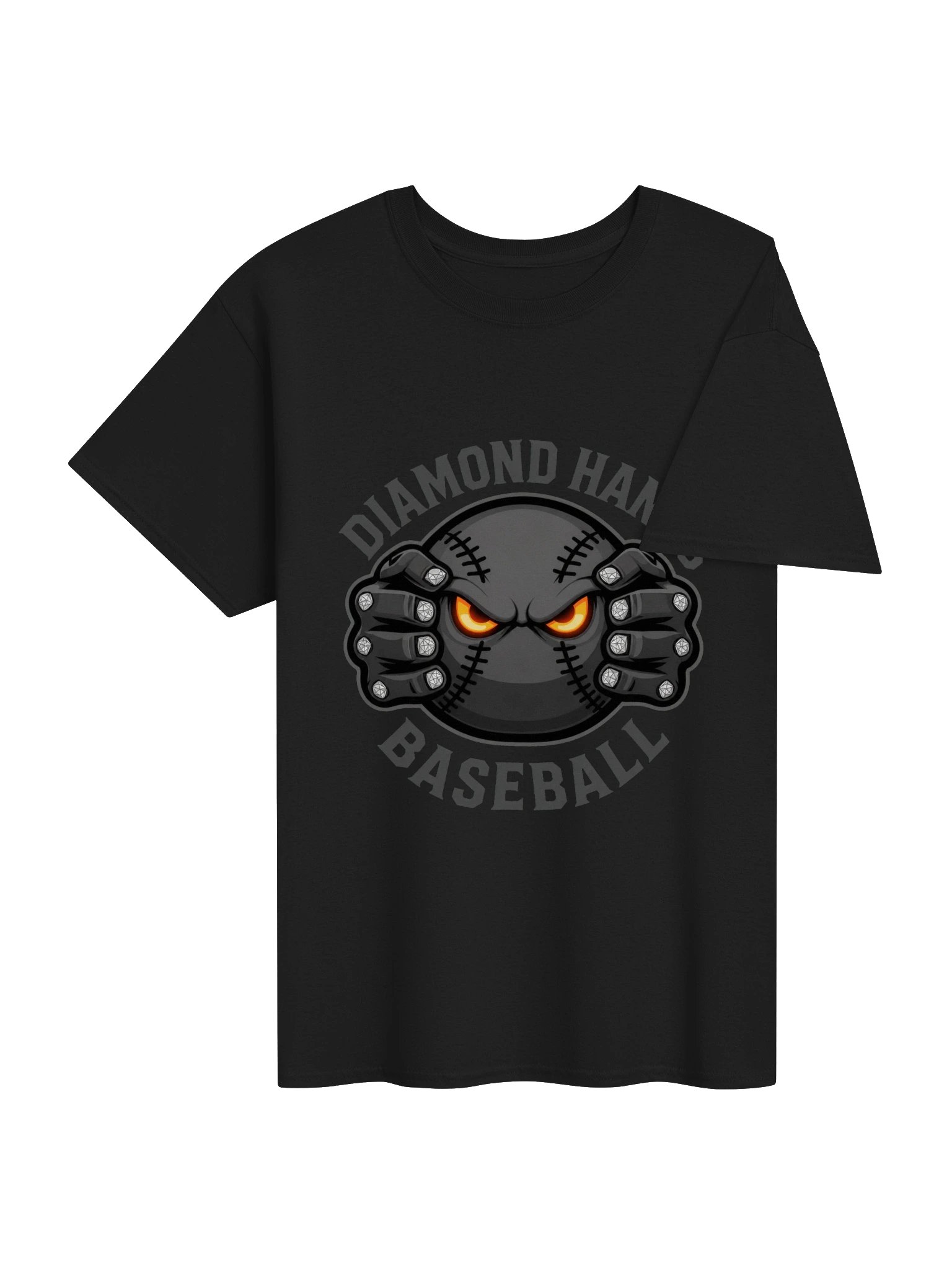 Diamond Hands Baseball Stealth Tee product image (4)