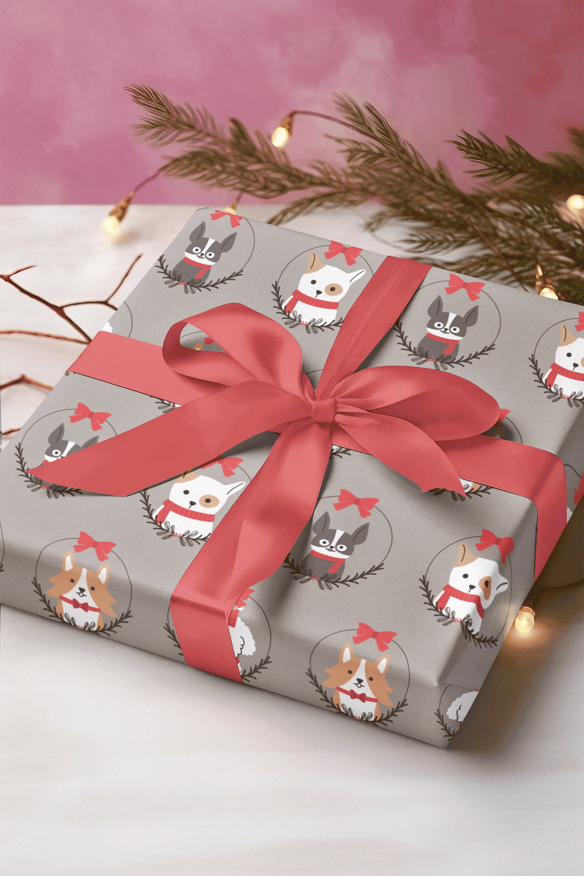 Puppy Love Christmas Wrapping Paper product image (1)