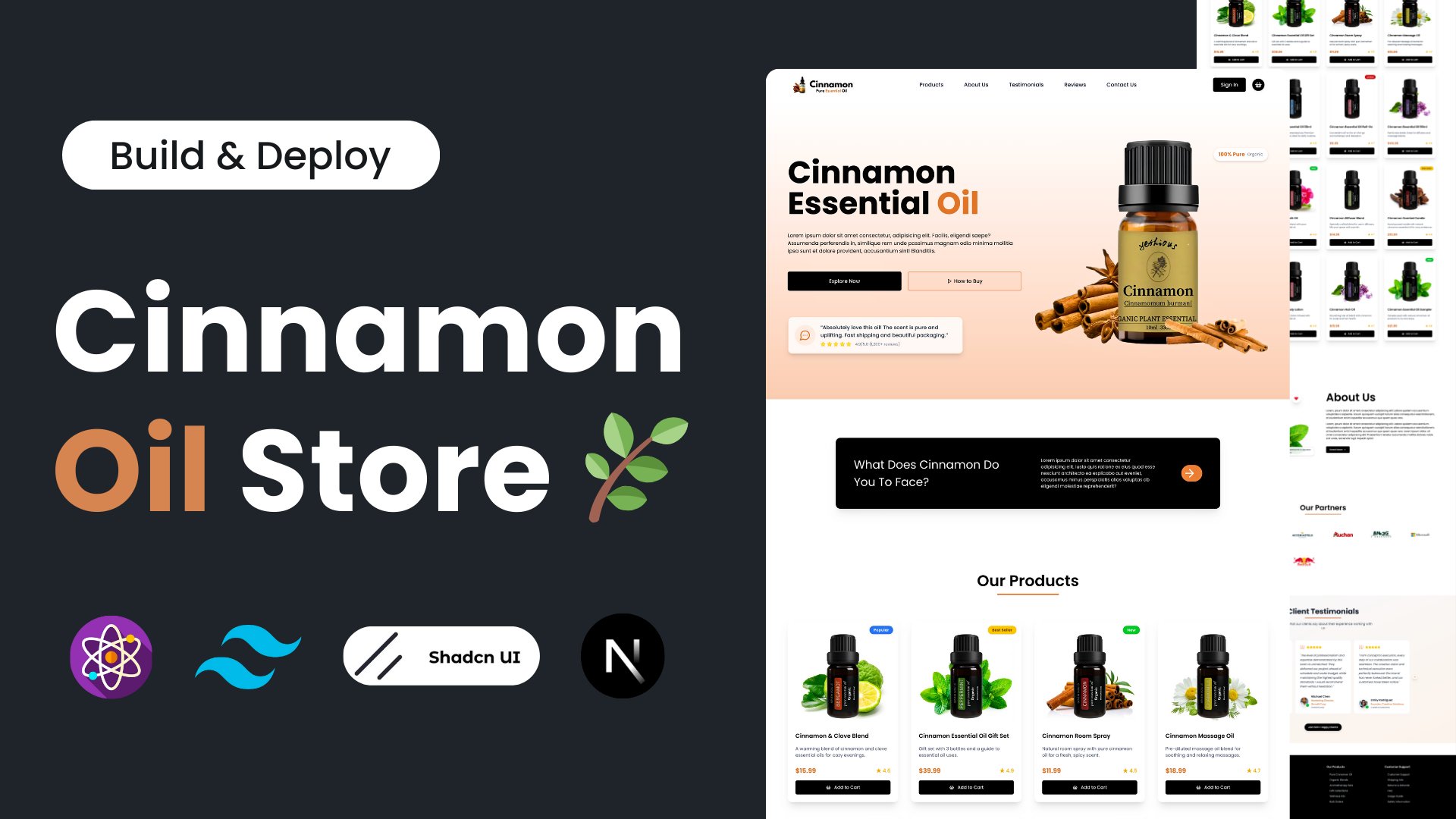Modern Essential Oils E-Commerce Website (2025) product image (2)