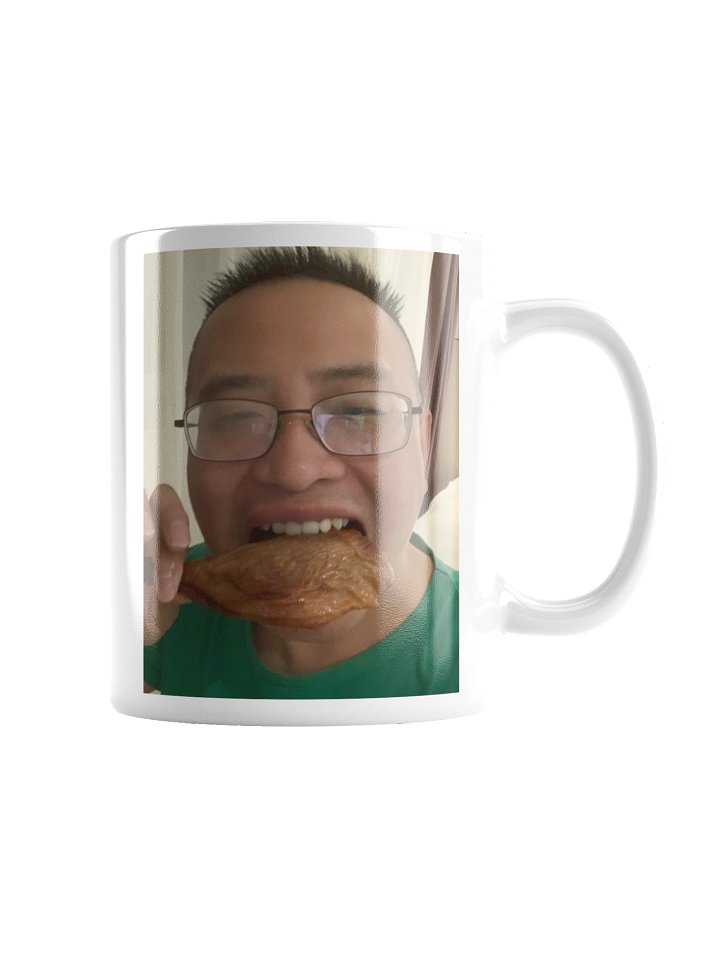 White Glossy Mug: eat duck product image (5)