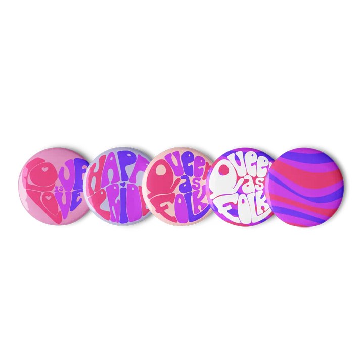 Bisexual Pride pin badge set product image (2)