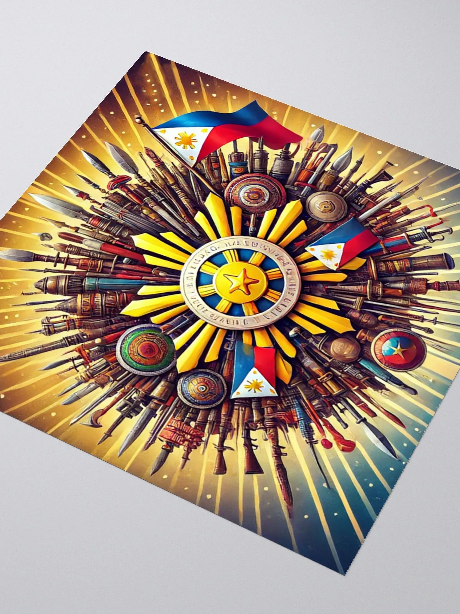 Weapons of Moroland Swords of the Philippines Circular Decal Sticker Label for Car Decals and more product image (8)