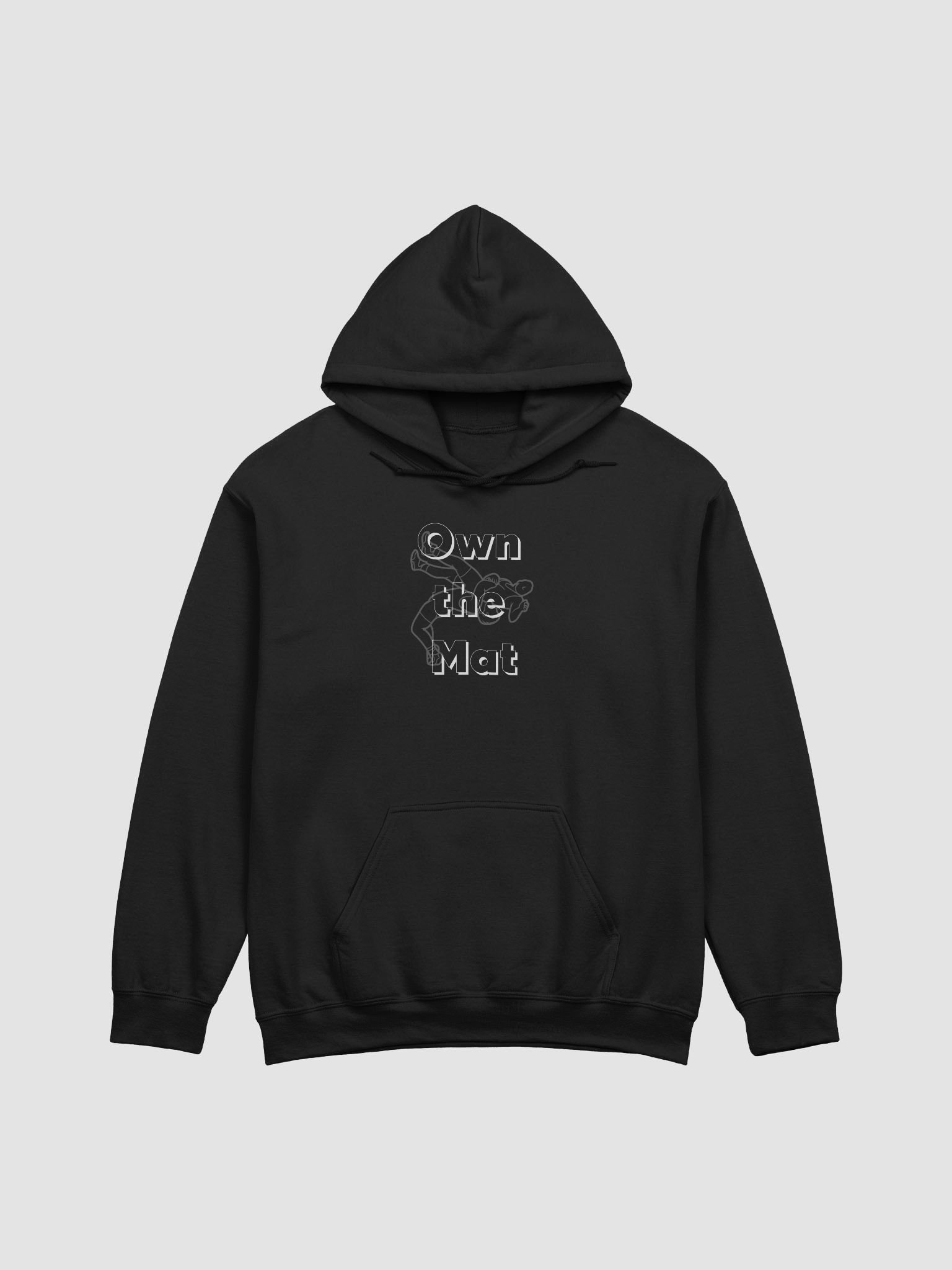 Wrestling Own the Mat Hoodie product image (1)