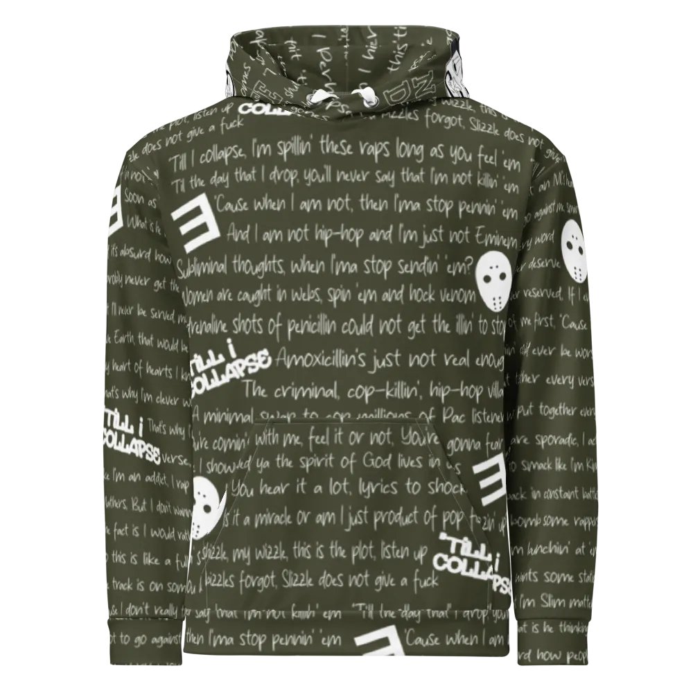 'Till I Collapse - Eminem - MILITARY GREEN - Unisex Hoodie product image (2)