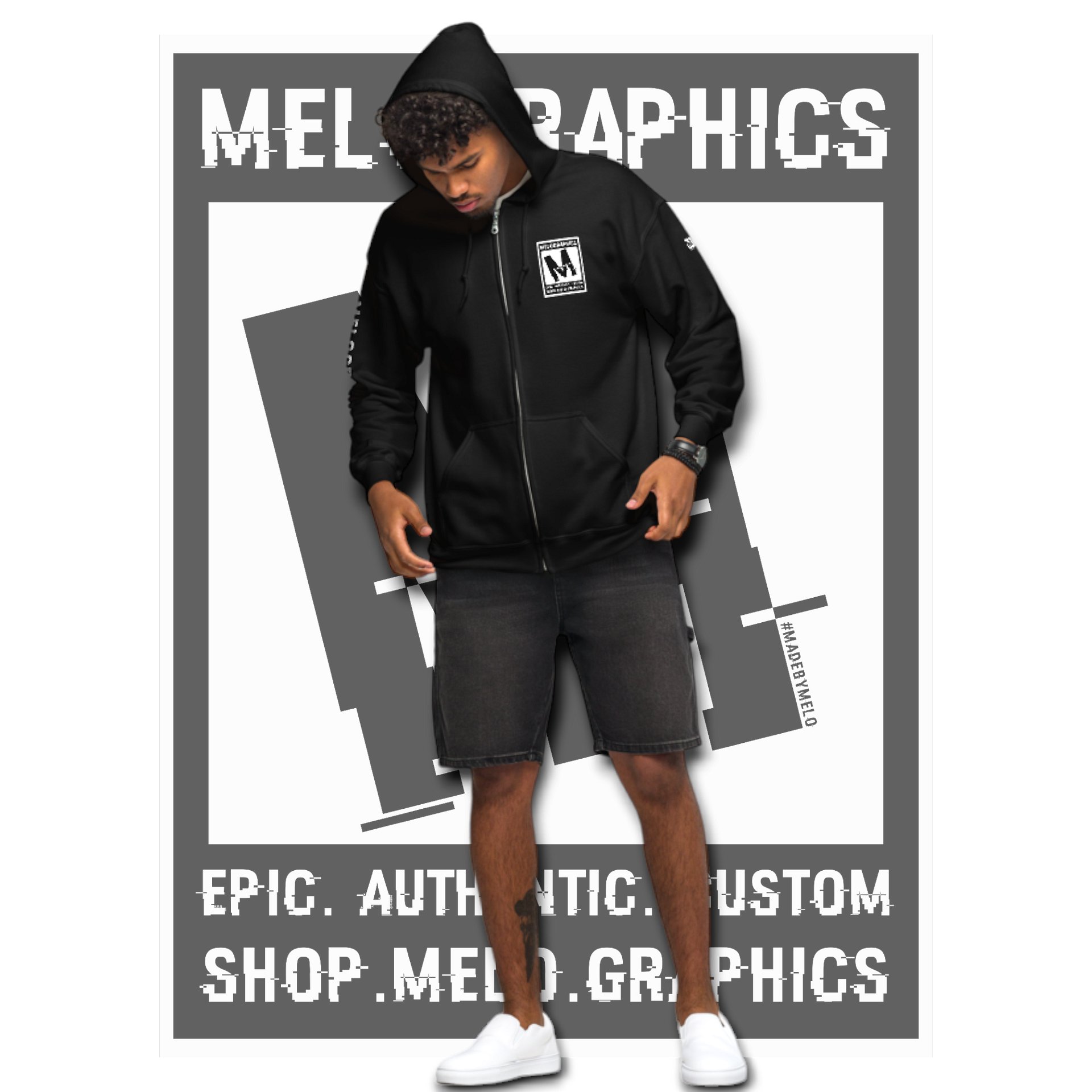 MELOGRAPHICS - Classic Zip Hoodie | #MadeByMELO product image (10)