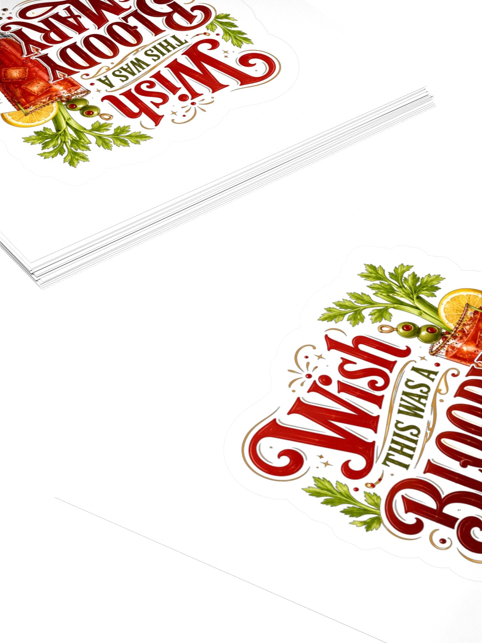 Wish This Was A Bloody Mary Sticker product image (4)