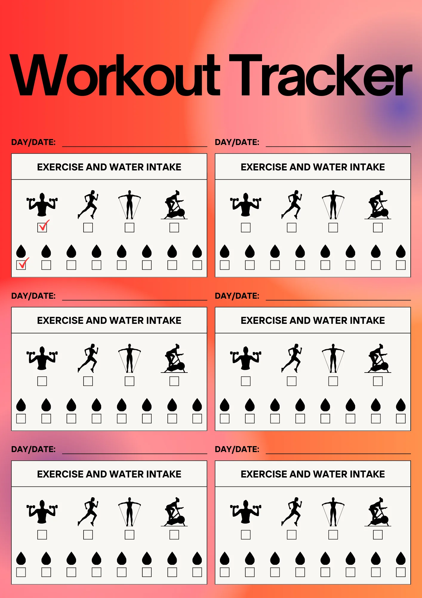 Workout Tracker Planner product image (1)