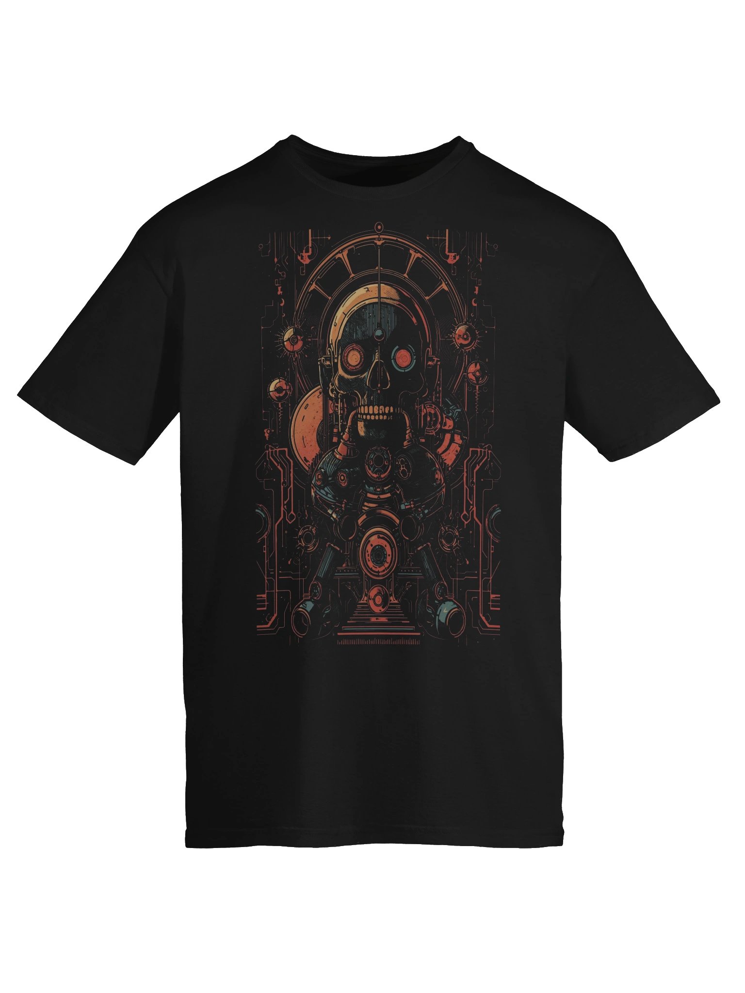 Retro Android Skull T-Shirt product image (4)