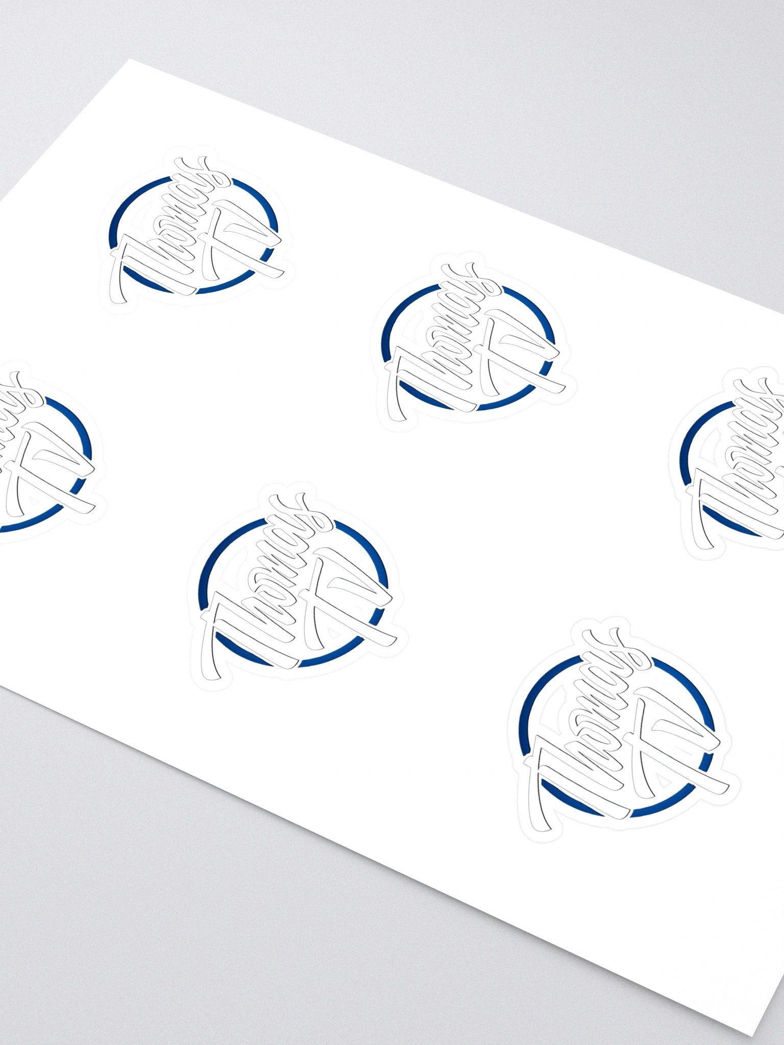 ThomasTV Logo Sticker Sheet product image (1)