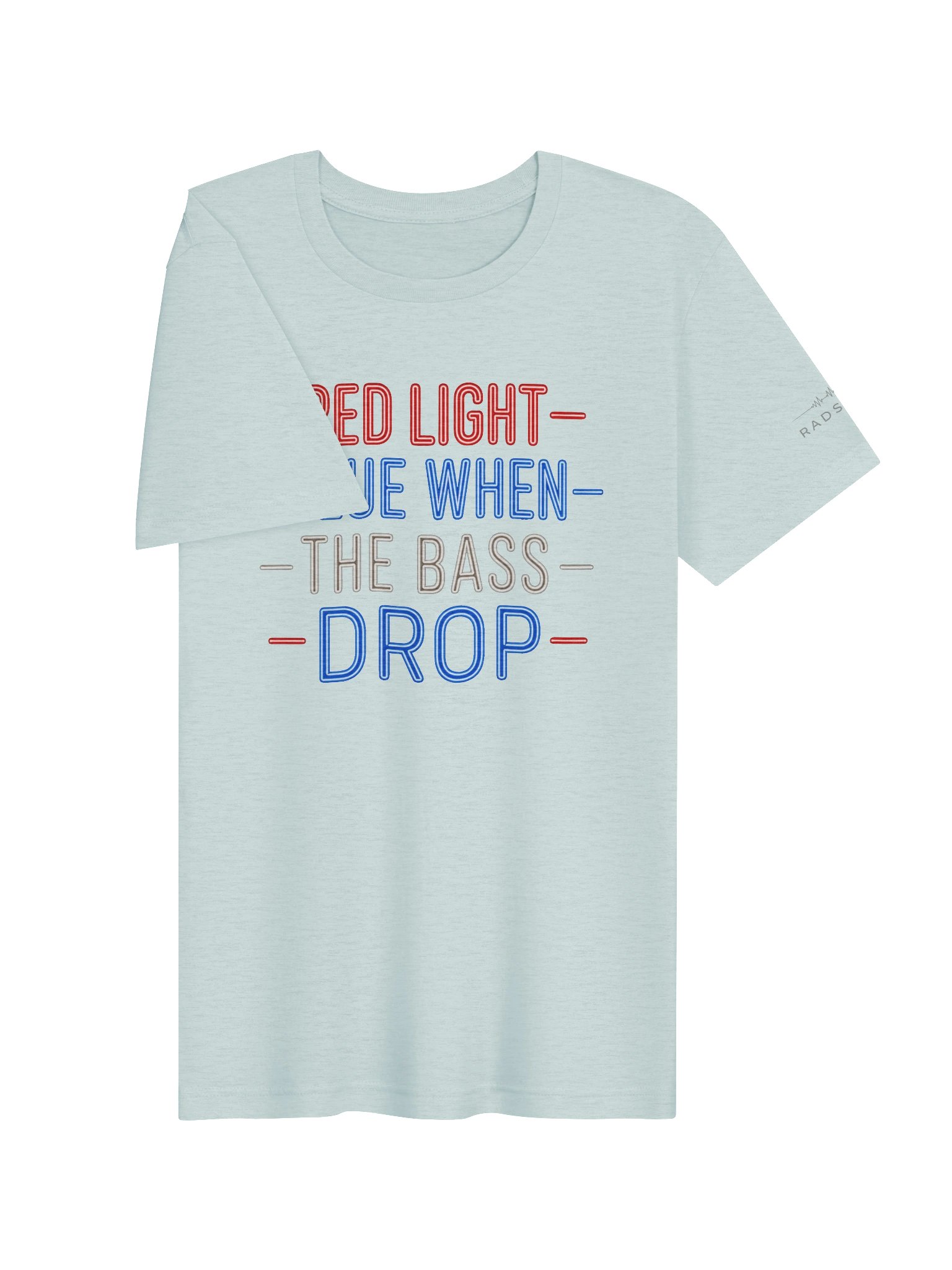 Red, Light Blue Bass Drop Tee product image (33)