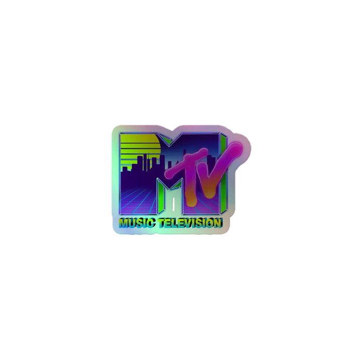 MTV Synthwave Nostalgia Holofoil Sticker product image (1)