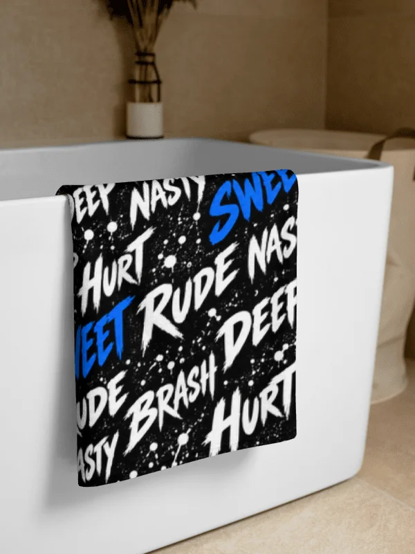 Rude, Brash, Hurt, Deep, Nasty, Sweet Beach Towel — Eternal Love Collection product image (4)