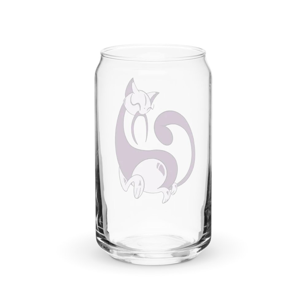 Calming Purple Cat Can-Shaped Glass product image (2)