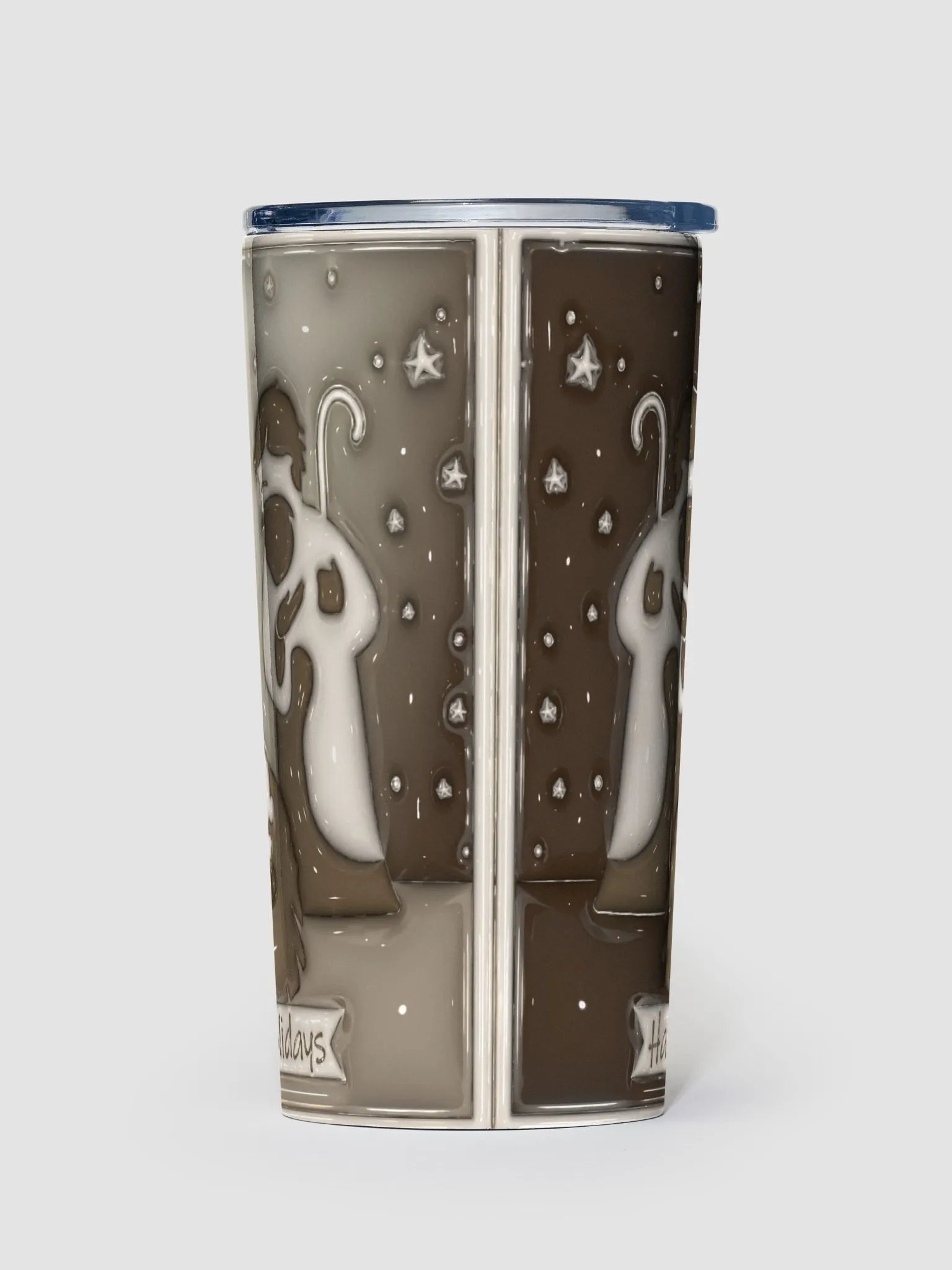 Happy Holidays Christmas Stainless Steel Tumbler product image (4)