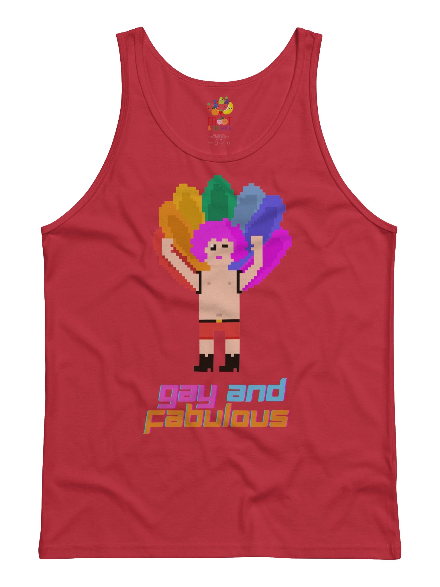 Gay and Fabulous Pixel Pride Tank Top product image (2)