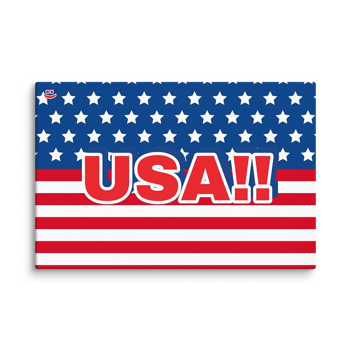 USA! Smiley 40"x60" Wall Art product image (1)