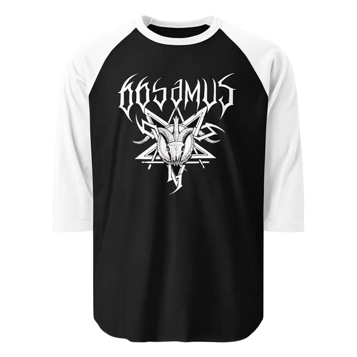 66Samus raglan (b&w) product image (1)