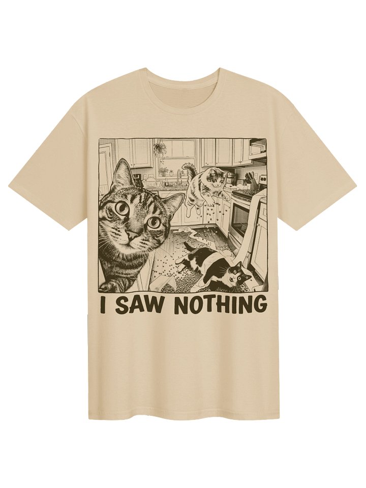 I Saw Nothing Cat T-Shirt product image (3)