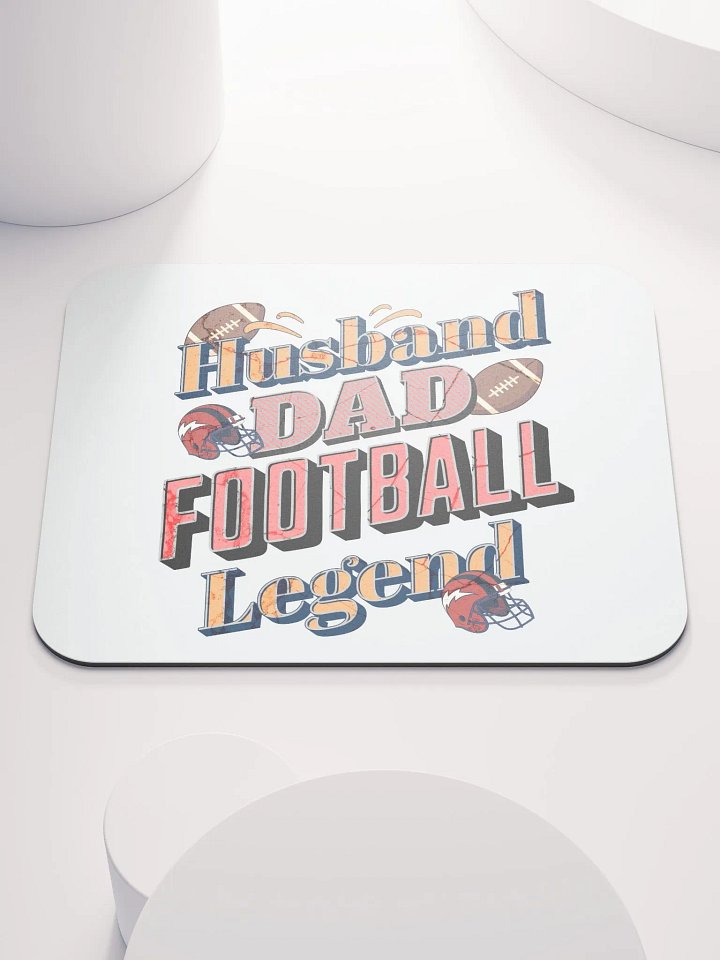 Husband Dad Football Legend Mouse Pad product image (1)