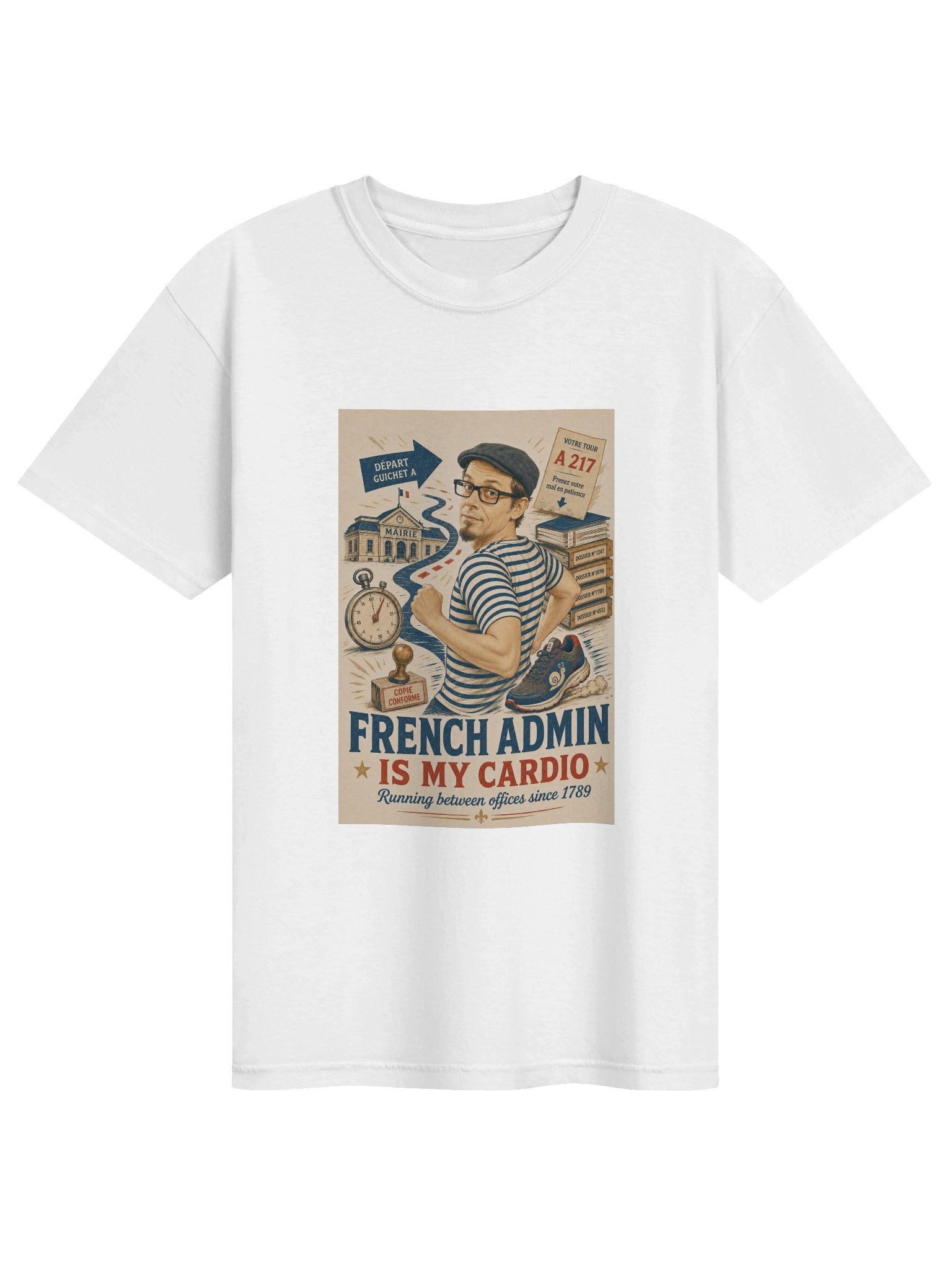 French Admin Is My Cardio Tee product image (1)