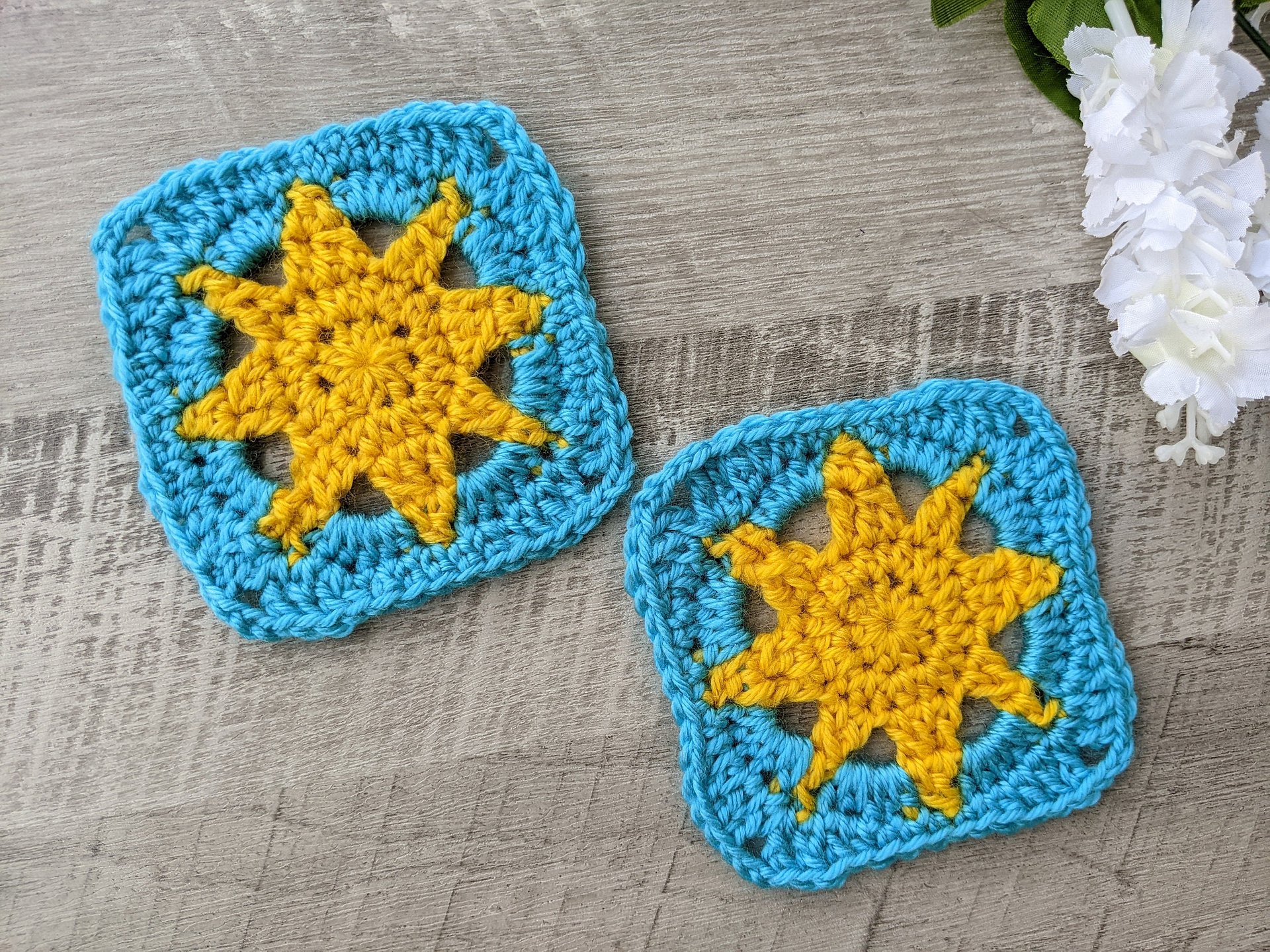 Crochet Sun Granny Square Pattern product image (2)