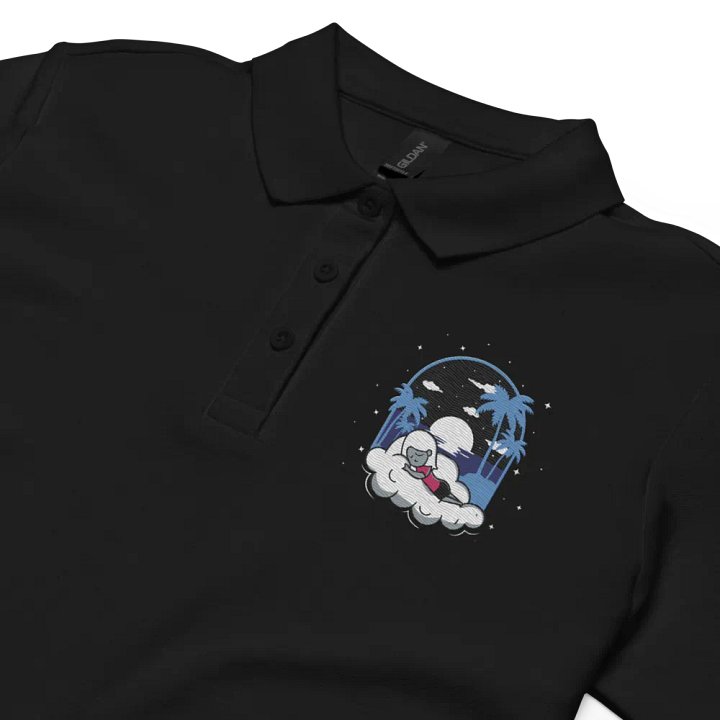 Cloudy Night Women's Polo Shirt Embroidered product image (2)