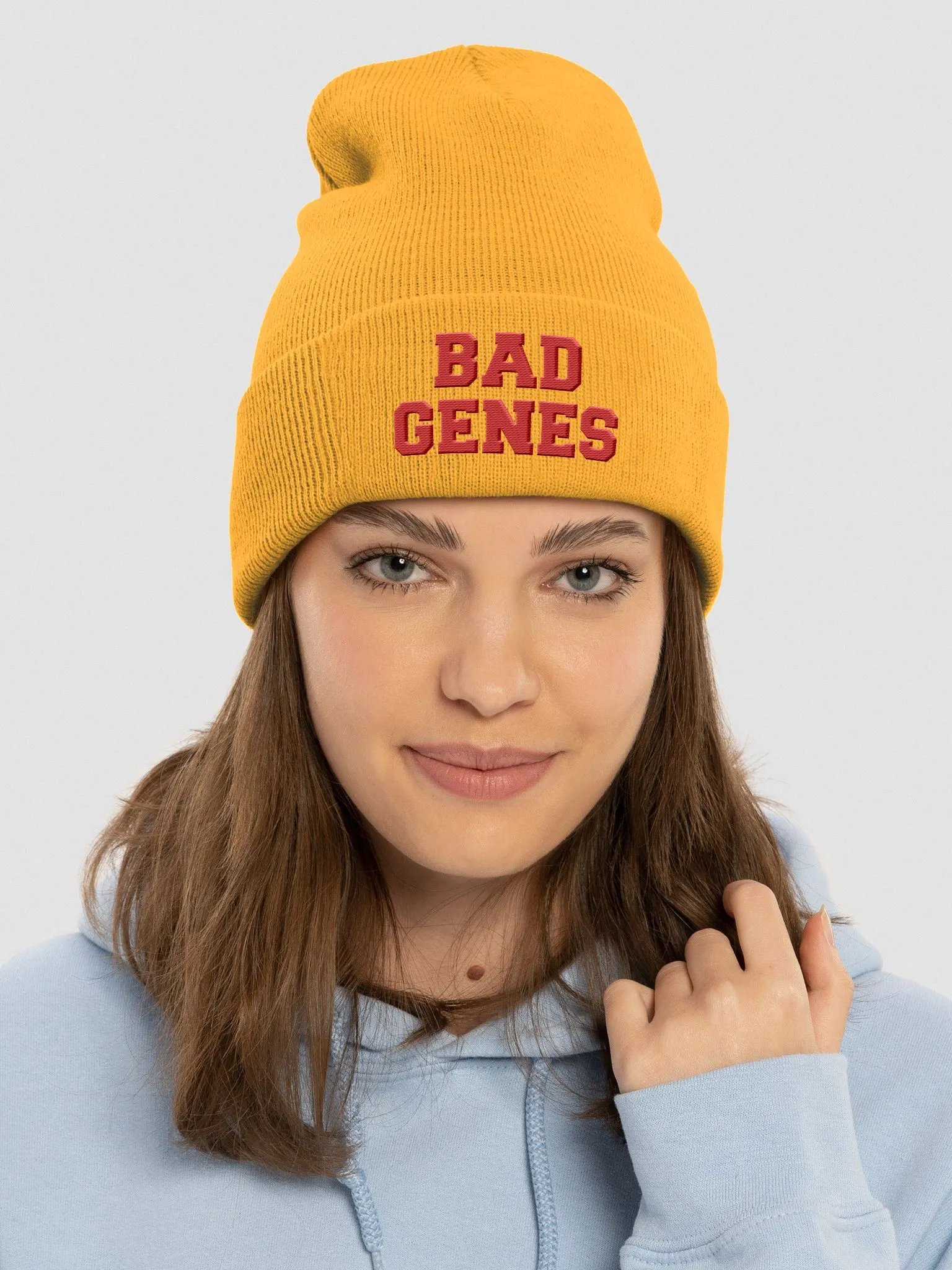 Bad Genes embroidered beanie product image (1)