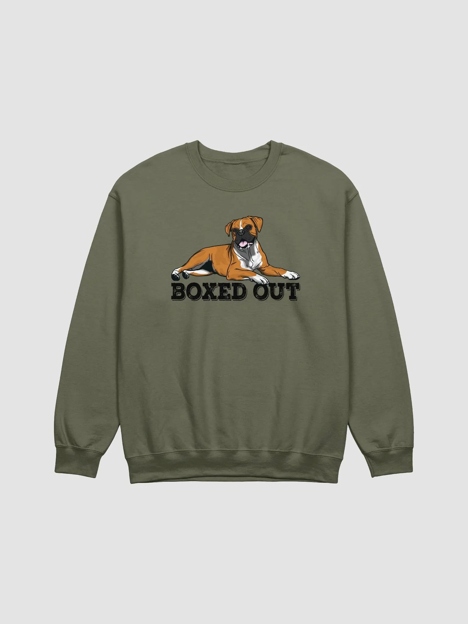 Boxed Out Sweatshirt of a Boxer Dog | Funny Shirt for Boxer Paw-rents product image (1)