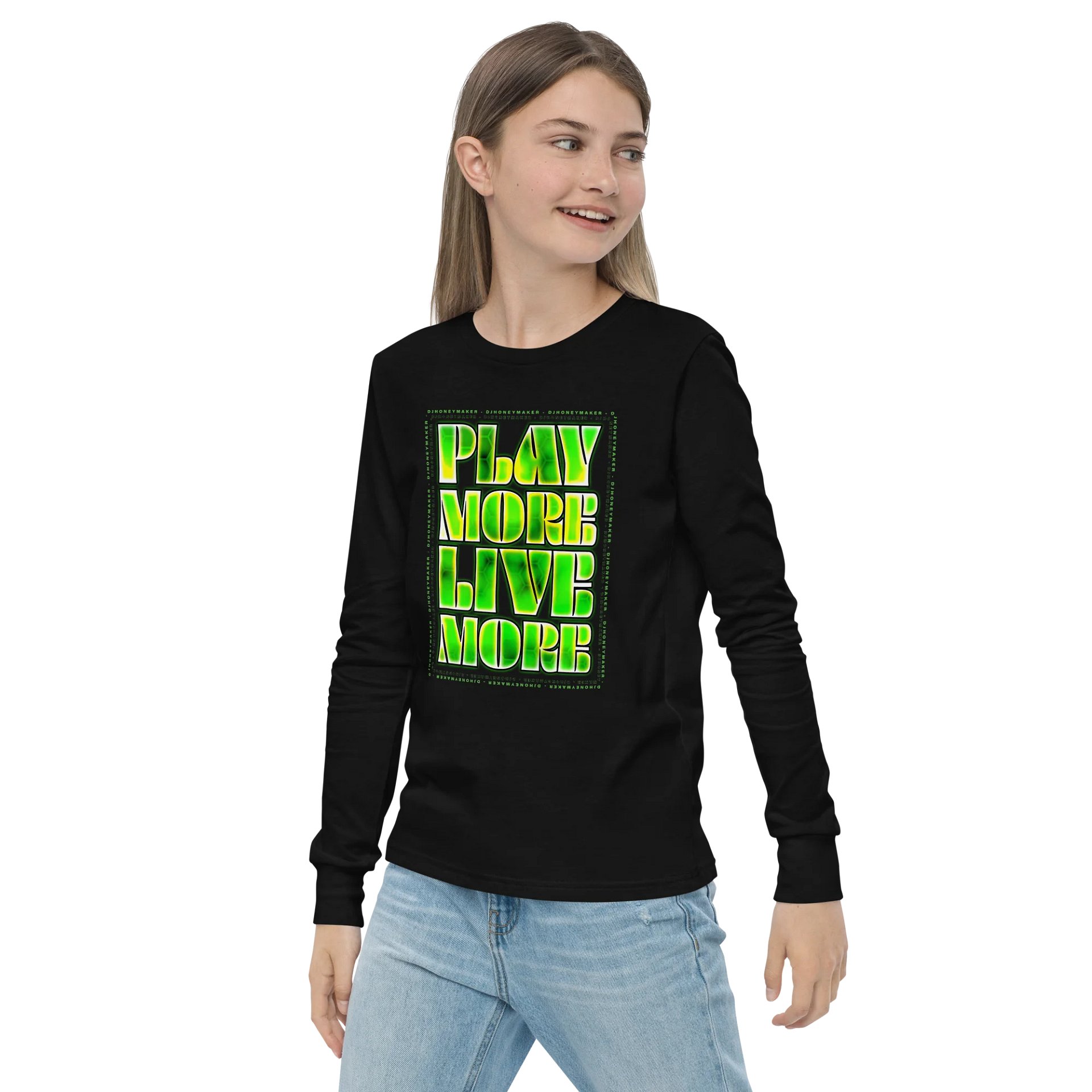 Play More Live More Youth Long Sleeve T-Shirt product image (11)
