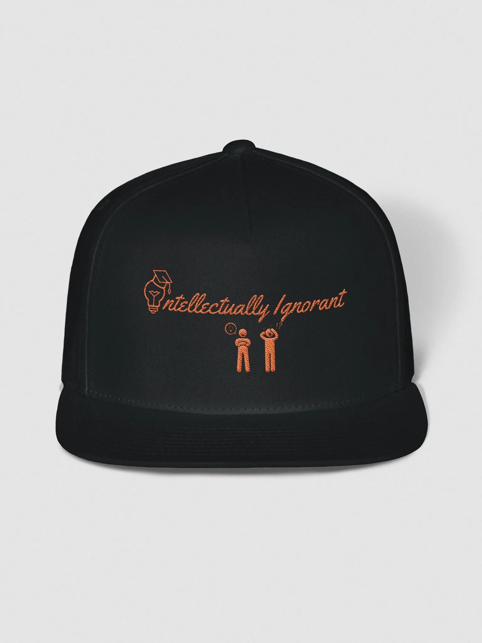 Orange logo snapback cap product image (1)