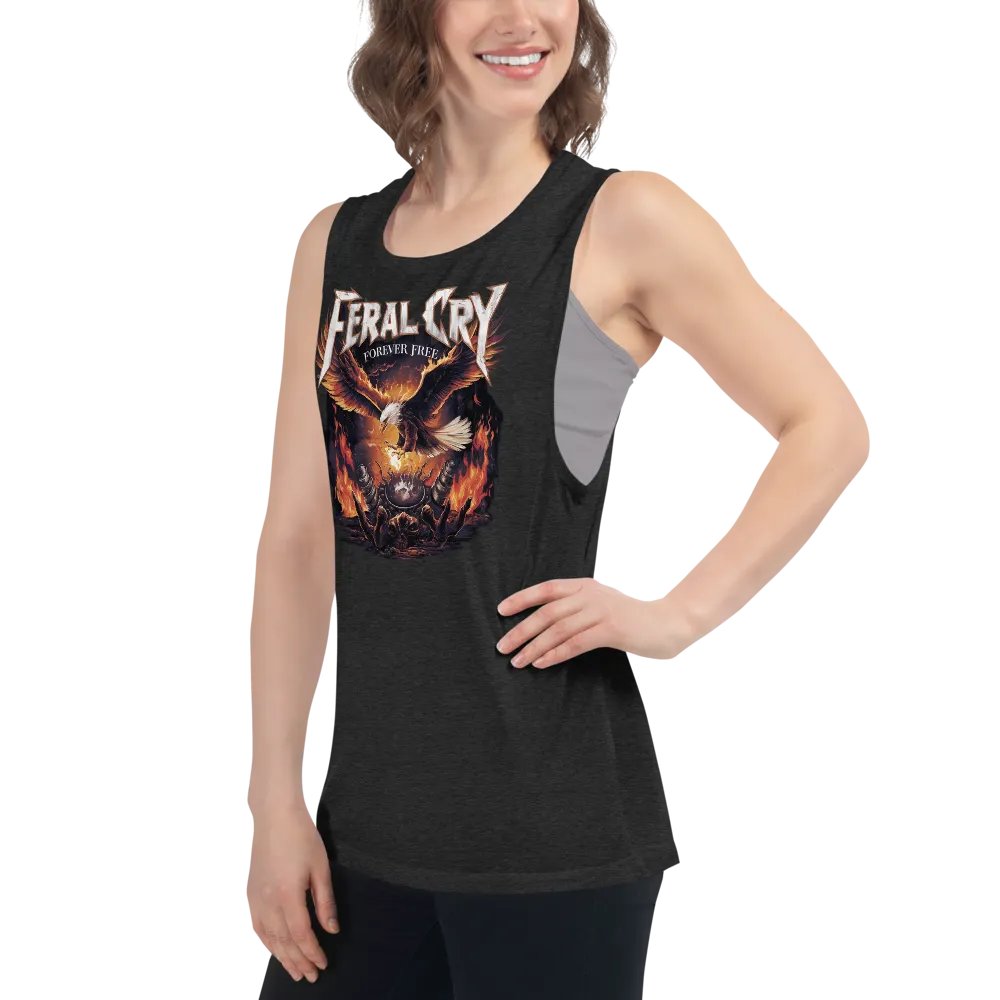 Feral Cry Forever Free Eagle Women's Tank product image (6)