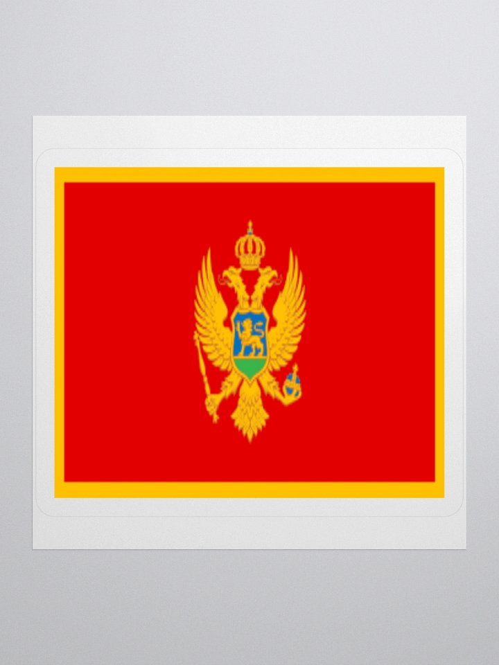 Exclusive Montenegrin Flag Kiss-Cut Sticker by TDS Music product image (2)