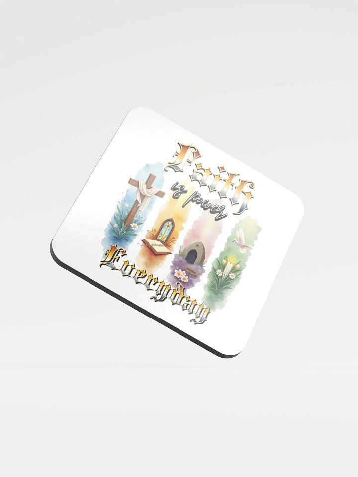 Faith Is Power Everyday Divine Elements Cork Coaster Set product image (2)