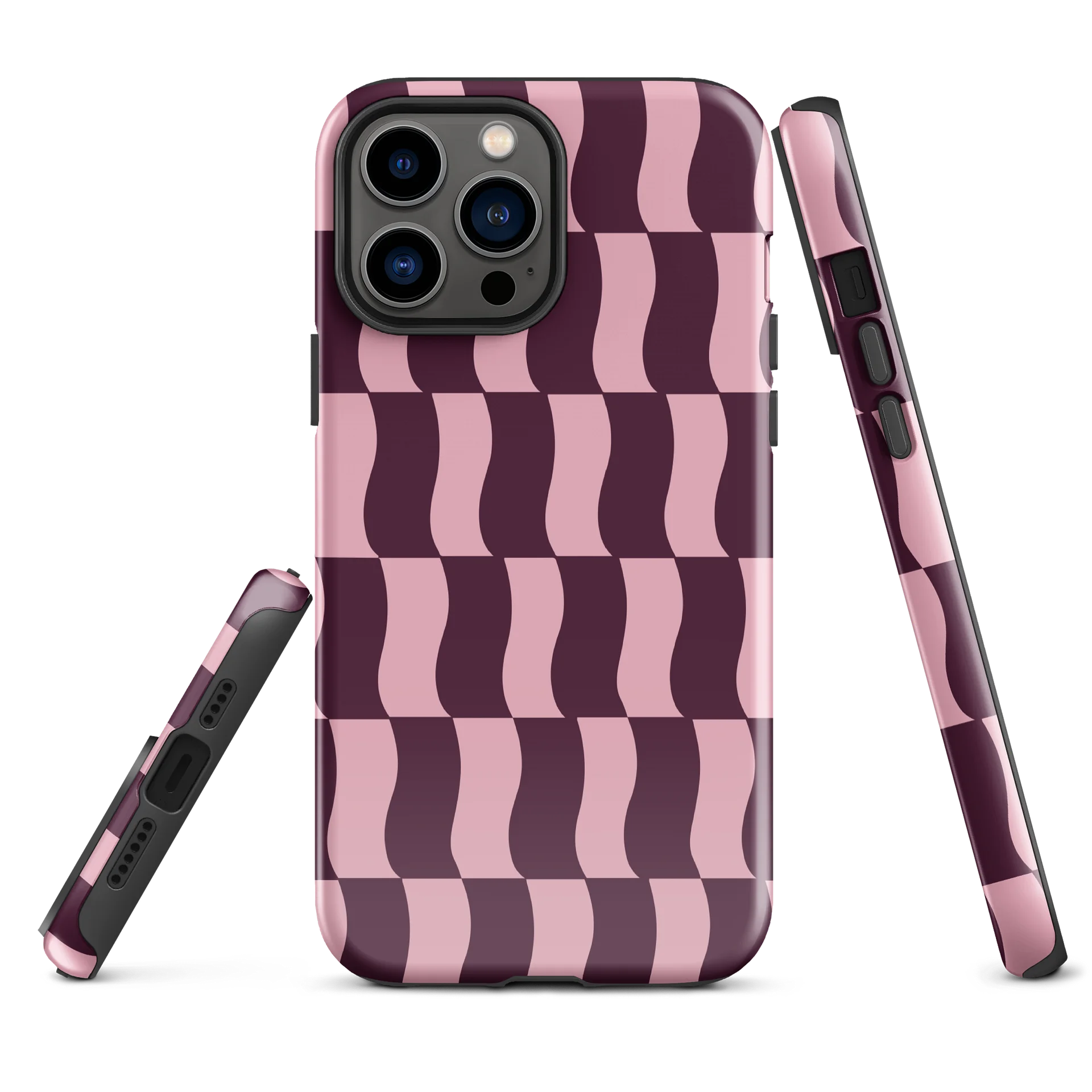 Wildberry Wavy Blocks iPhone Case product image (2)