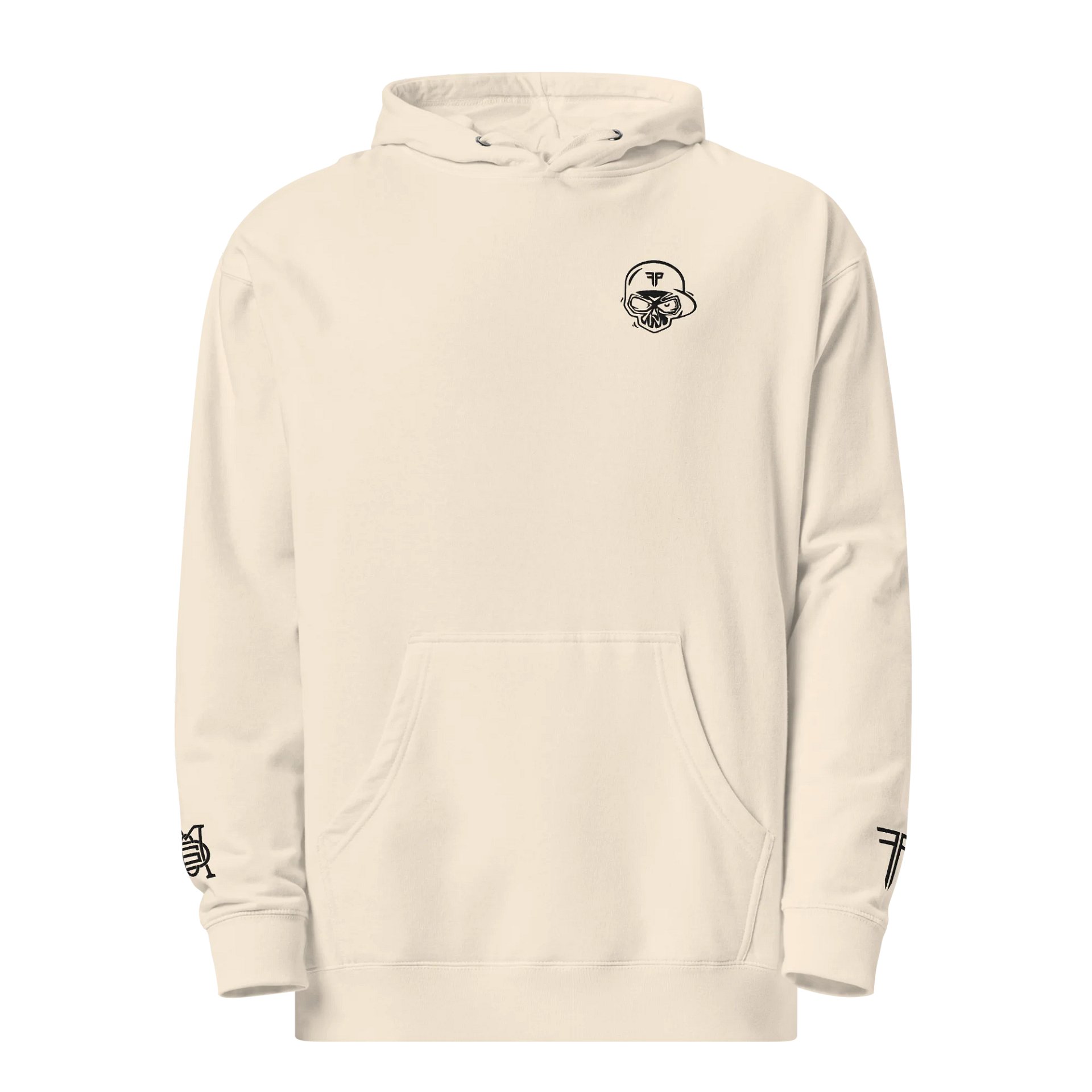 FP x GNS x CUSSDEM Black Skull Logo Hoodie product image (1)