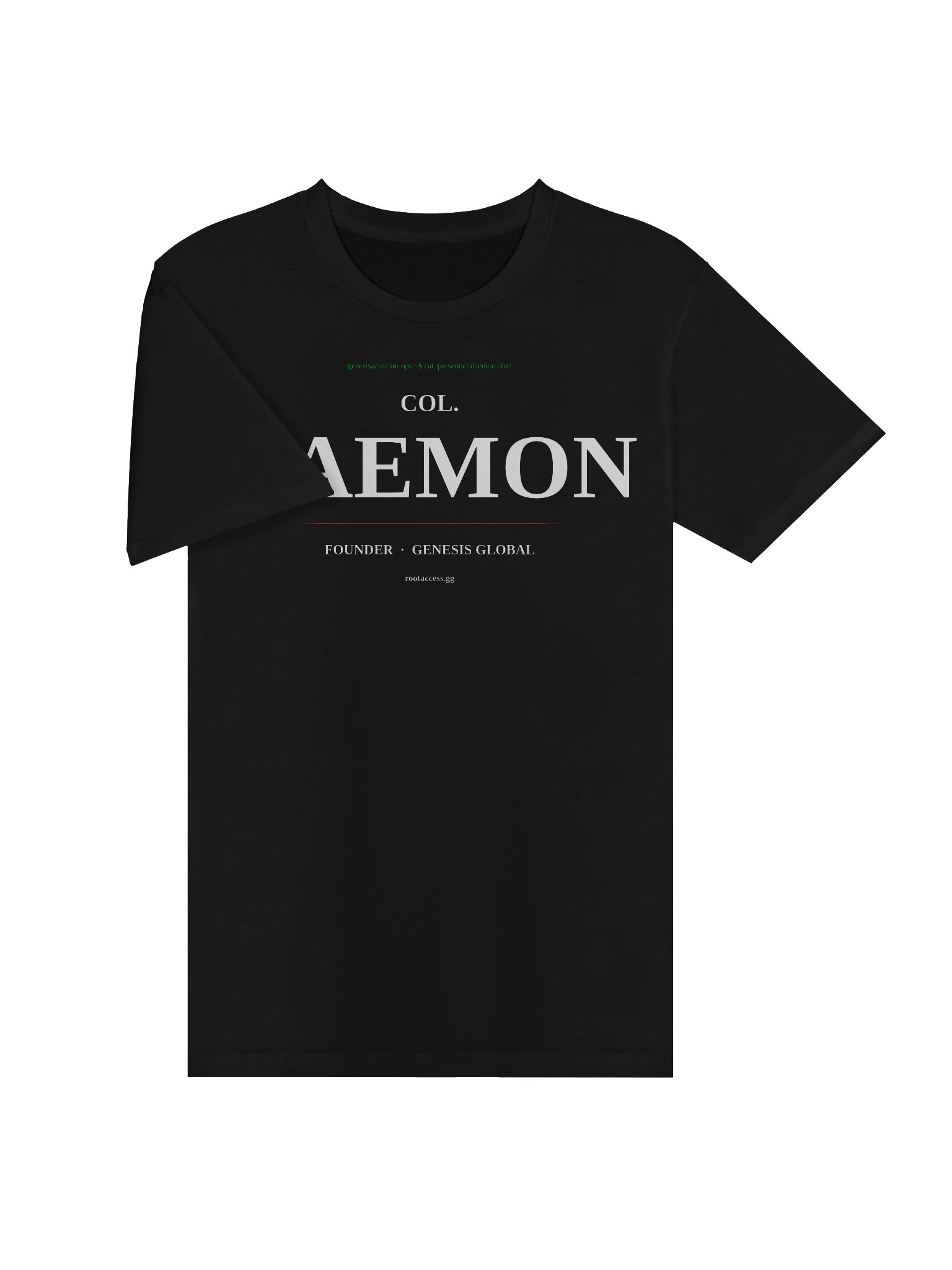 COL. DAEMON — Founder Tee (Black) product image (3)