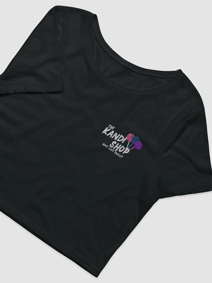 Aint Sh*t Sweet Crop Top White logo product image (3)