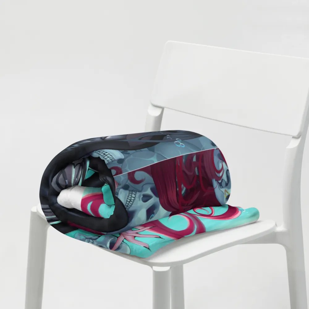 Deadly Beautiful Skulls Blanket product image (7)