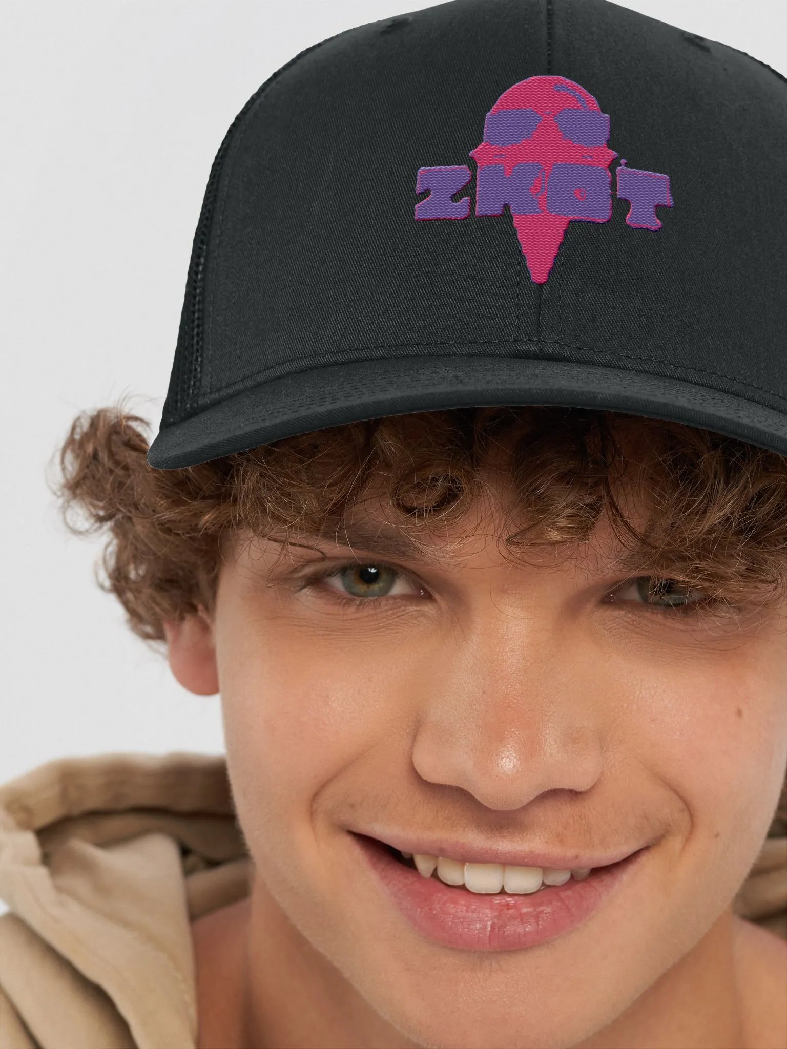 Pink Logo ZKOT Mesh Hat - Show your Support with Style - Headwear product image (8)