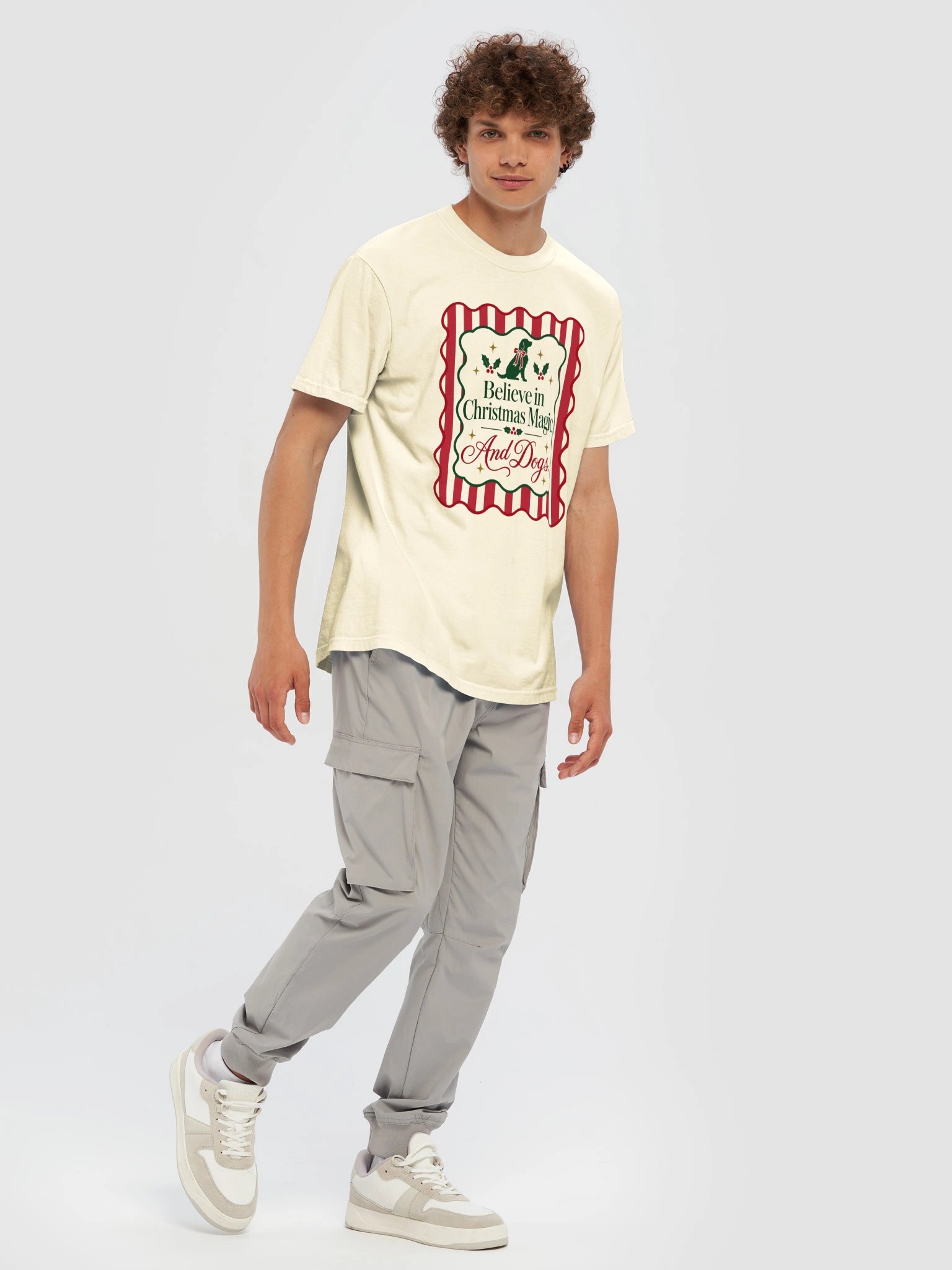 Believe in Christmas Magic and Dogs | Dog Lover Christmas T-Shirt product image (24)