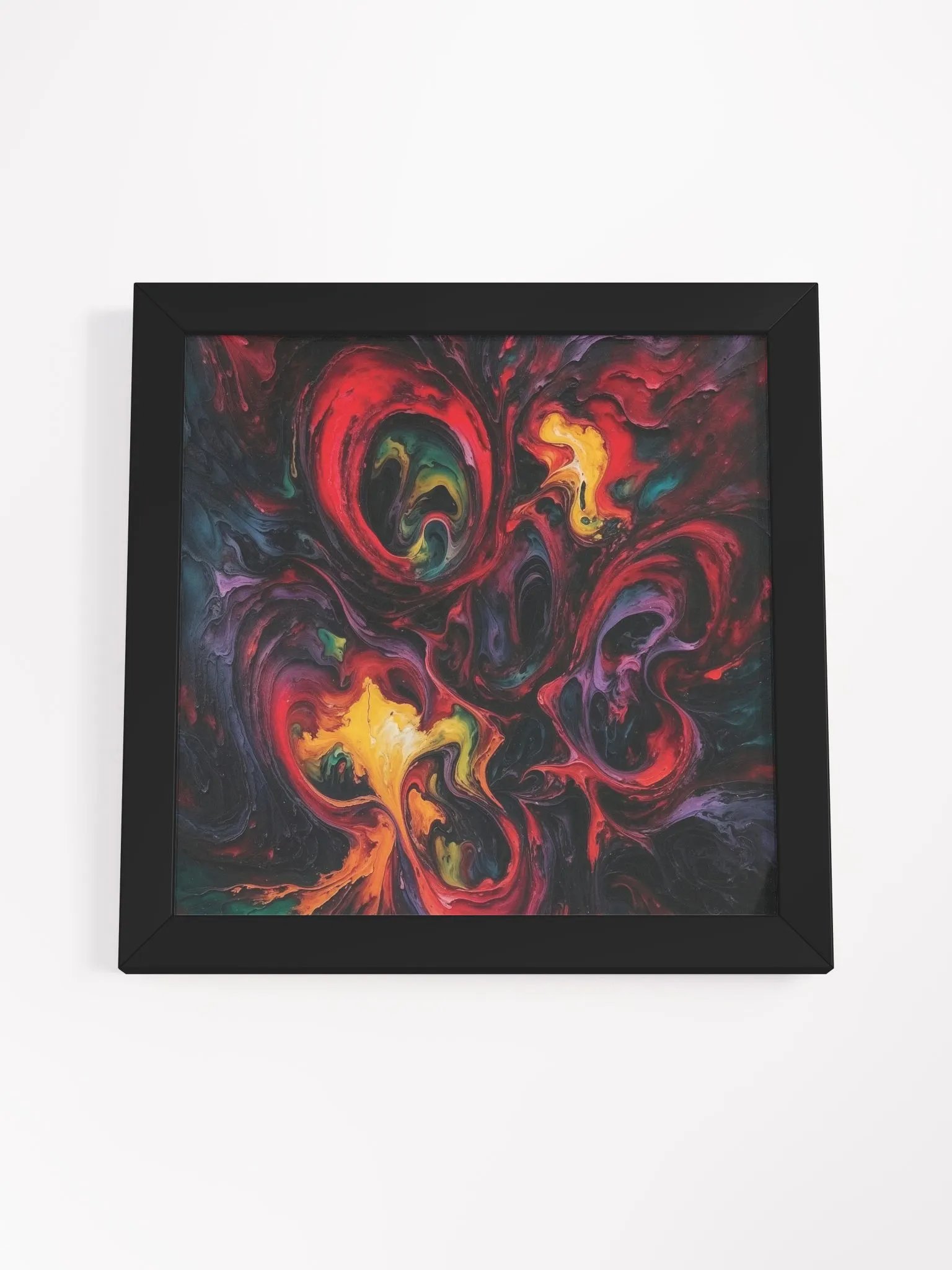 Vibrant Swirls Framed Print product image (4)