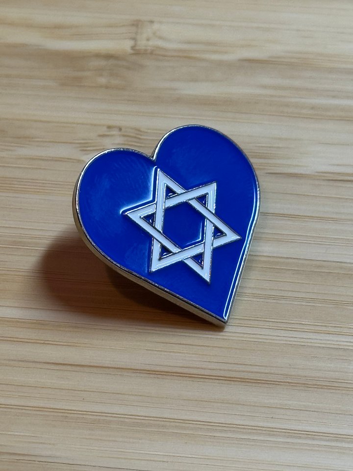 Blue Heart - Lapel Pin soft enamel product image (1)