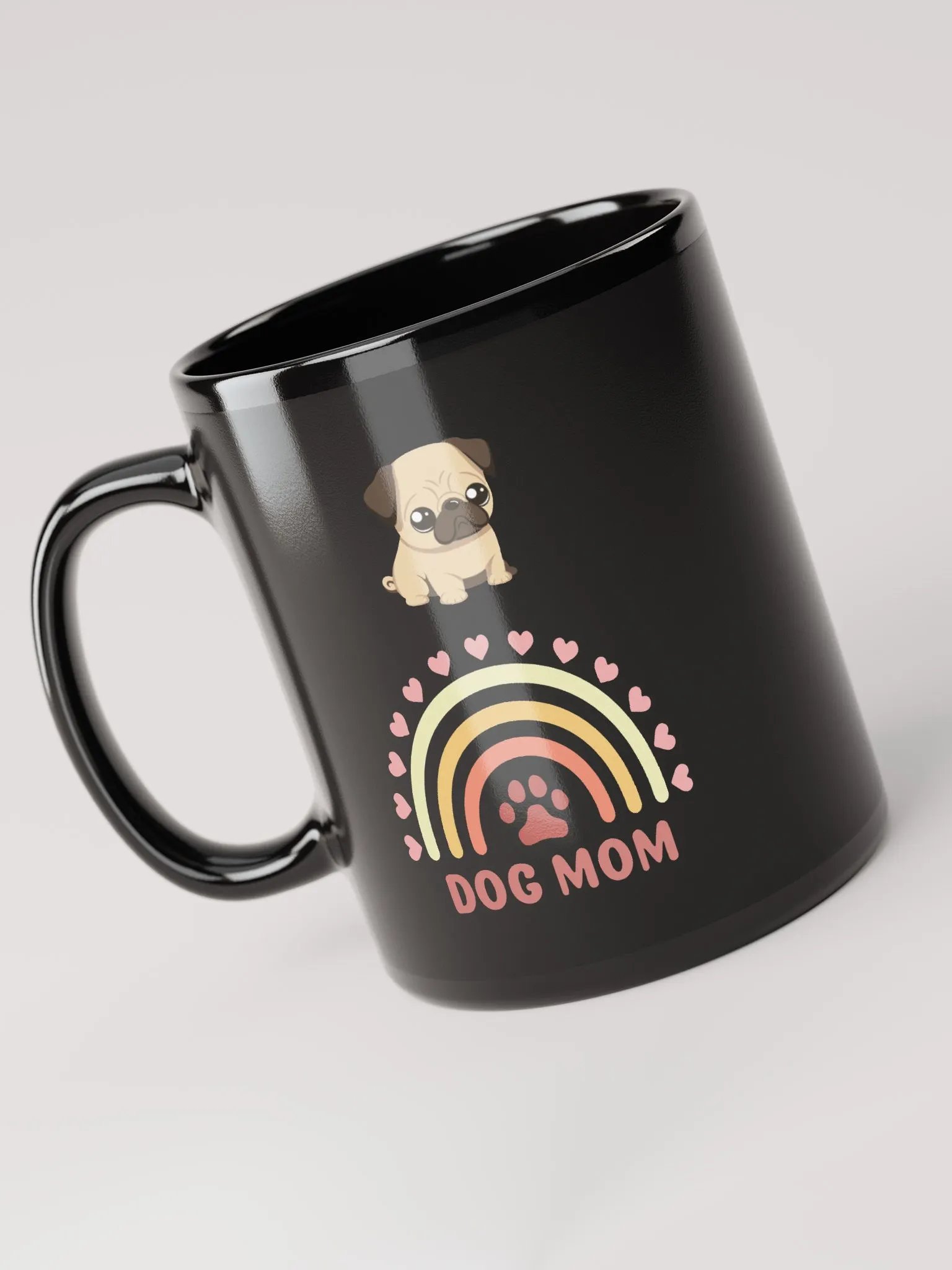 Rainbow Pug Dog Mom Mug product image (3)