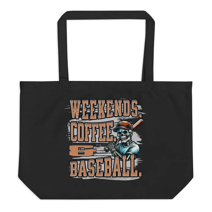 Weekends Coffee And Baseball Skeleton Warrior Tote product image (1)