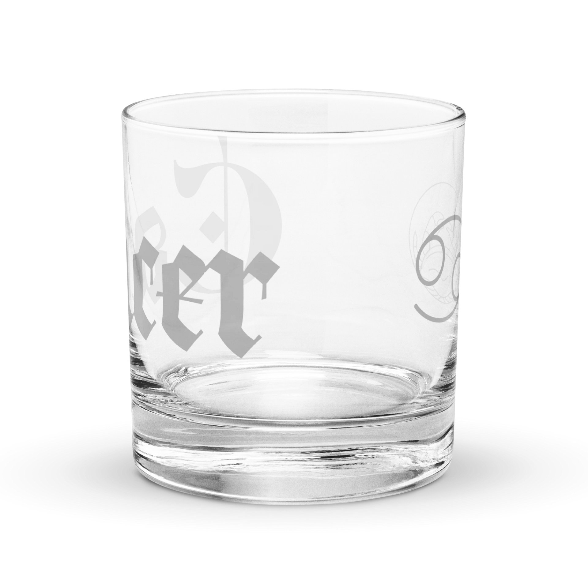 Gothic Cancer Zodiac Rocks Glass product image (2)
